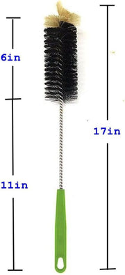 Long Handles Bottle Brush Set, 2 Pack Bendable Cleaning Scrubbing Brush, for Bottles, Cups, Sinks and More