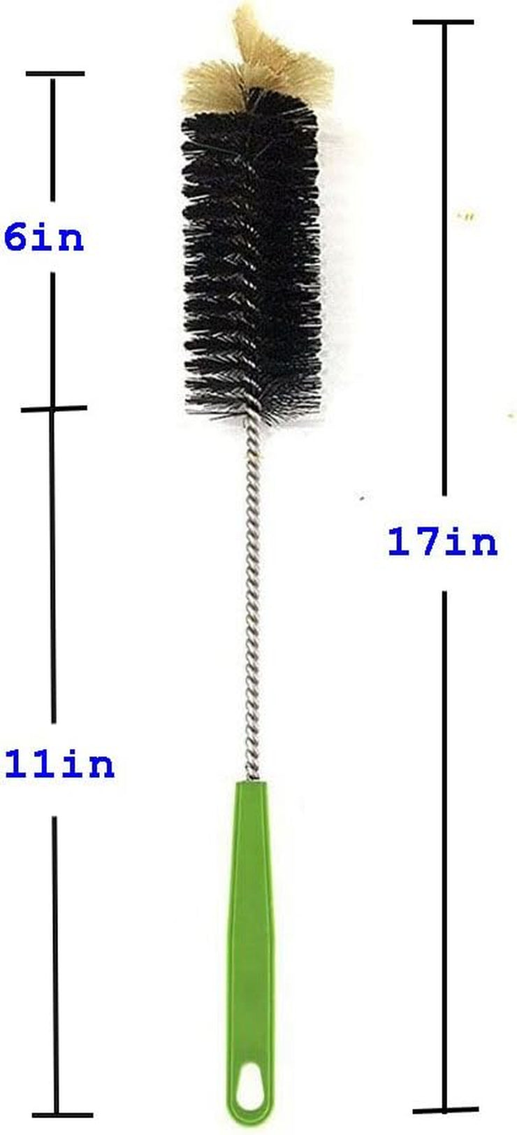 Long Handles Bottle Brush Set, 2 Pack Bendable Cleaning Scrubbing Brush, for Bottles, Cups, Sinks and More