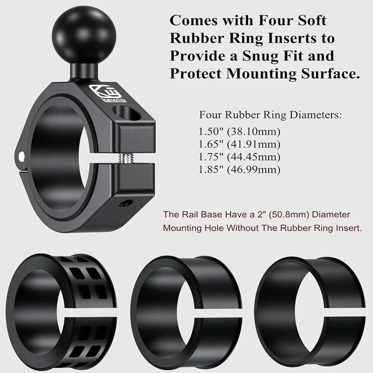 Aluminum Alloy Large Bar Clamp Mount with 1&