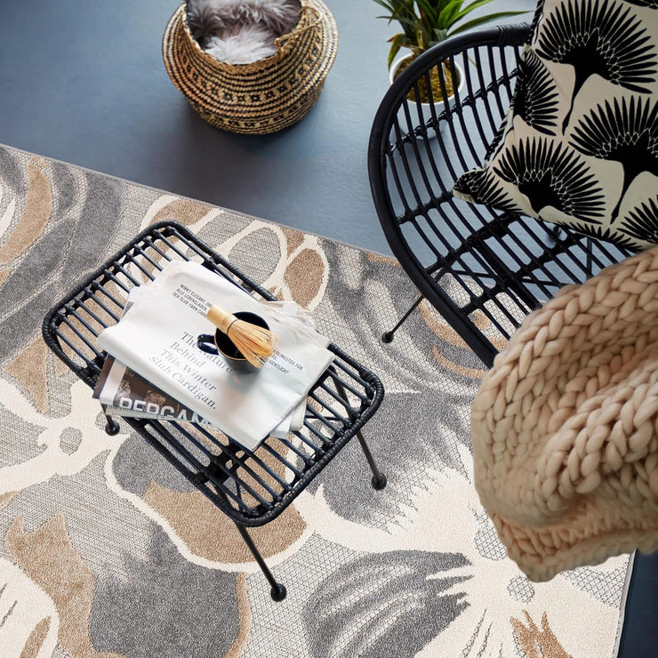 Ravenna Modern Large Floral Flowers Indoor/Outdoor Area Rug 7&